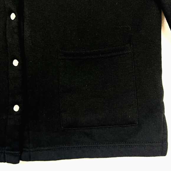 VTG Christmas Cardigan Black Sweater Womens SZ S Appliqued Holy Berry Festive - Picture 7 of 13